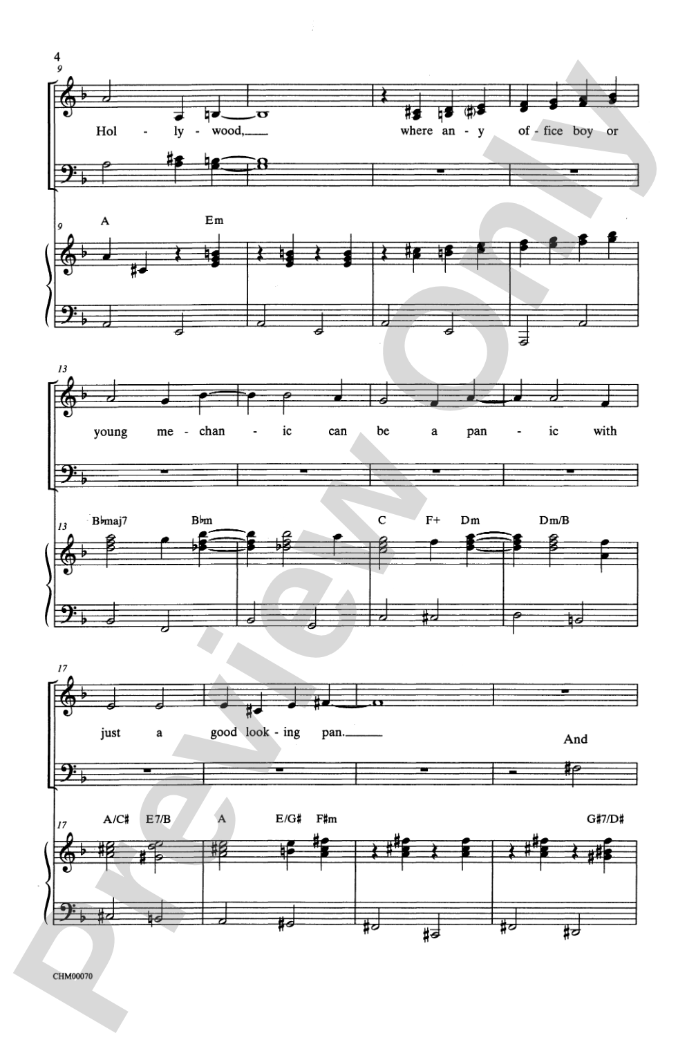 Hooray for Hollywood: SATB Choral Octavo