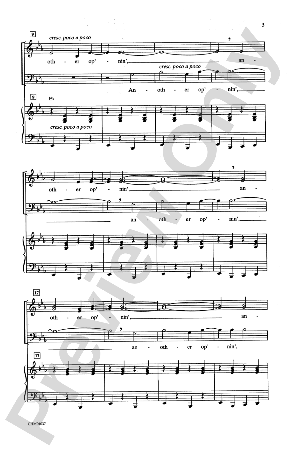 Another Op'nin', Another Show (from <I>Kiss Me, Kate</I>): 3-Part Mixed Choral Octavo