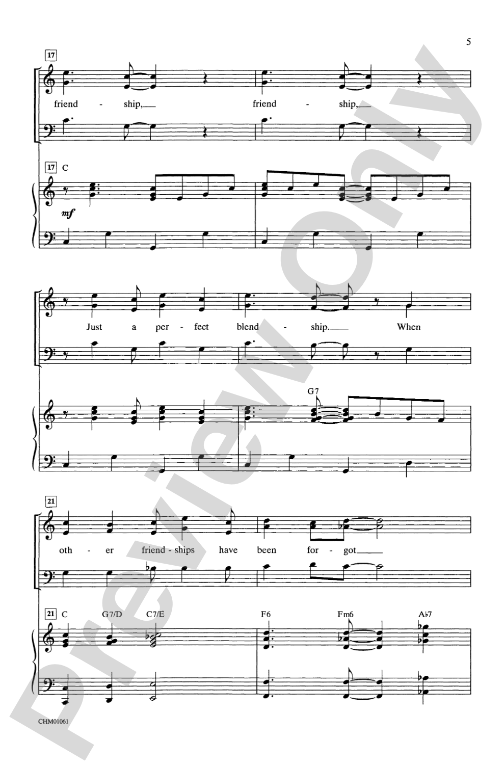 Friendship: 3-Part Mixed Choral Octavo