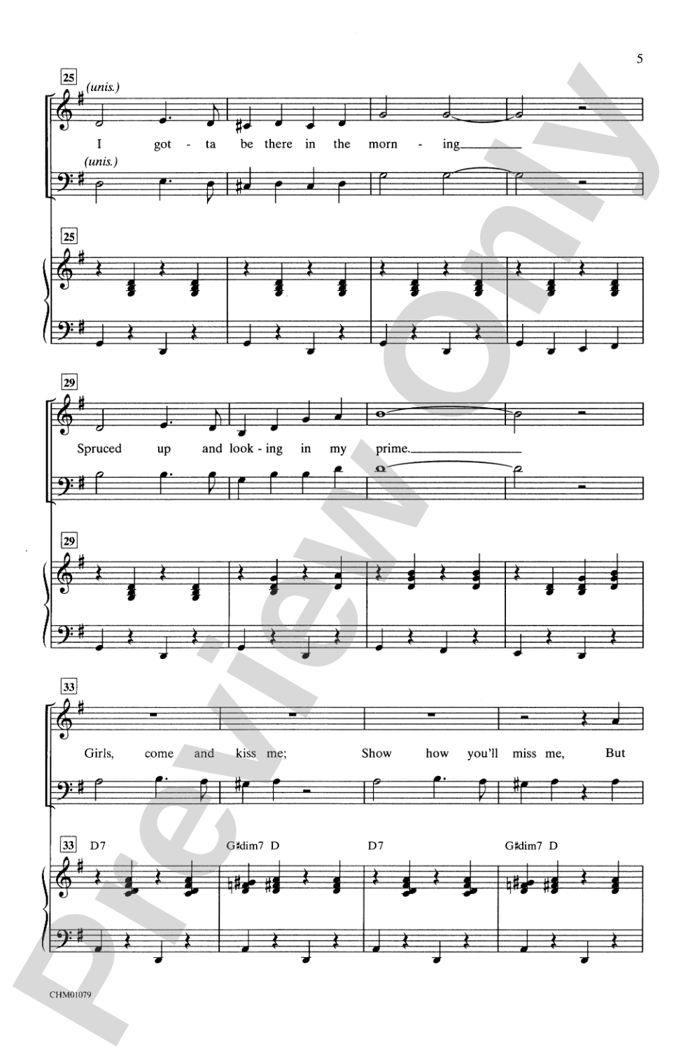 Get Me to the Church on Time: SATB Choral Octavo