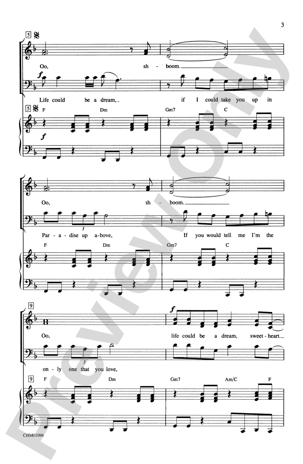 Sh-Boom: 3-Part Mixed Choral Octavo