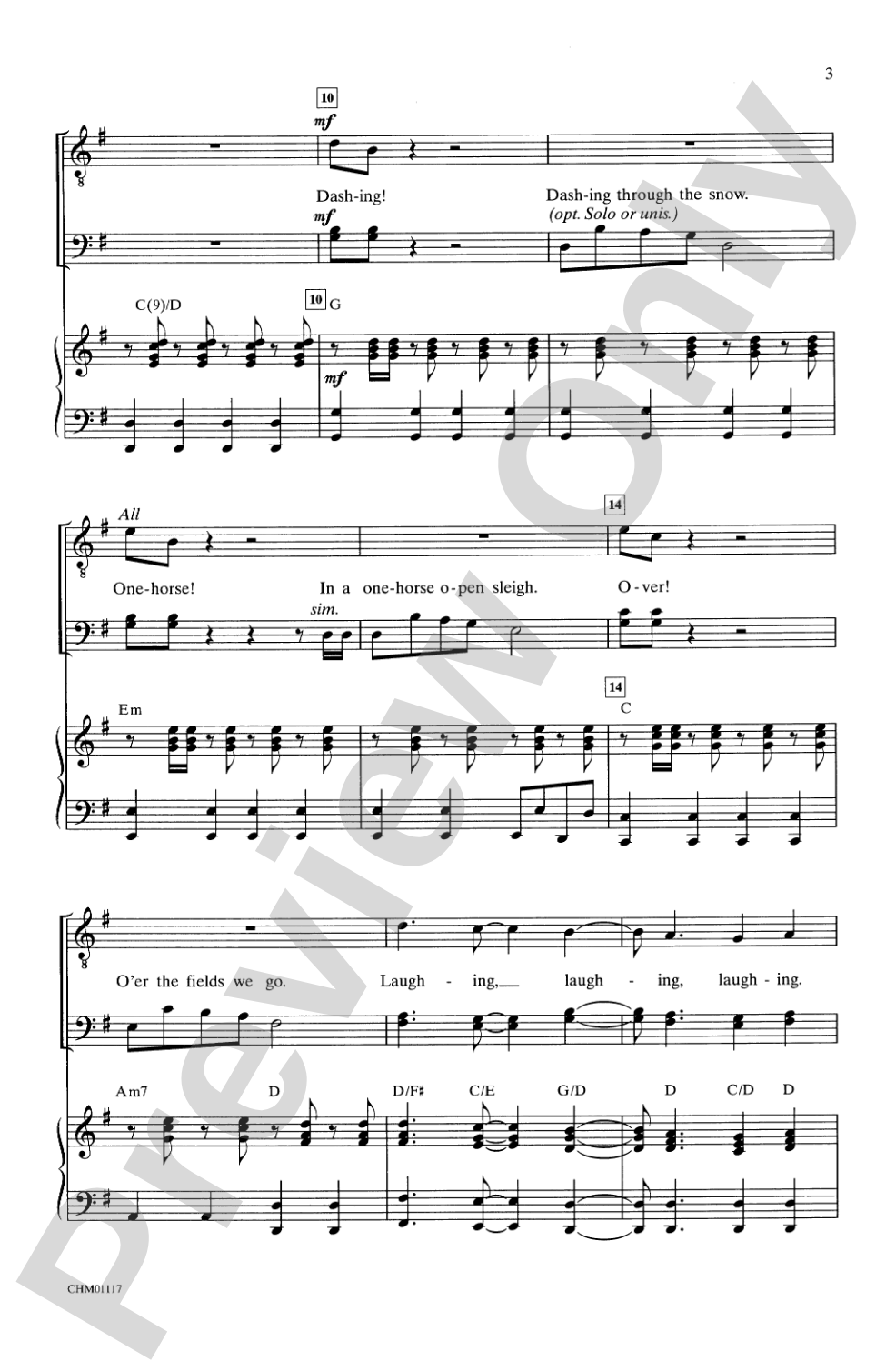 J.B.M.C.A. (Jingle Bells, Merry Christmas to All): TBB Choral Octavo