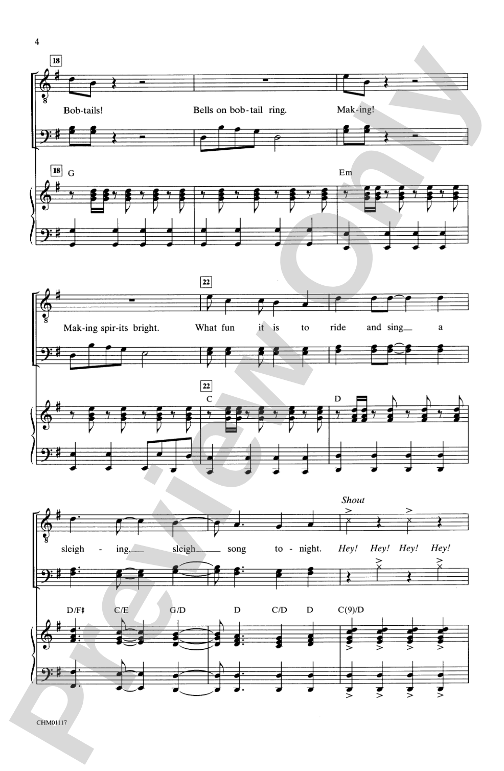 J.B.M.C.A. (Jingle Bells, Merry Christmas to All): TBB Choral Octavo