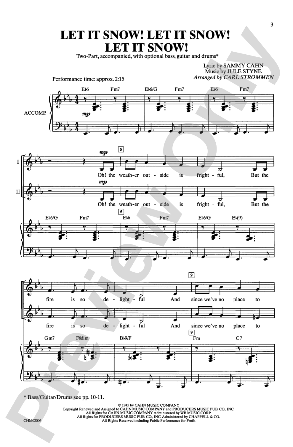 Let It Snow! Let It Snow! Let It Snow!: 2-Part Choral Octavo