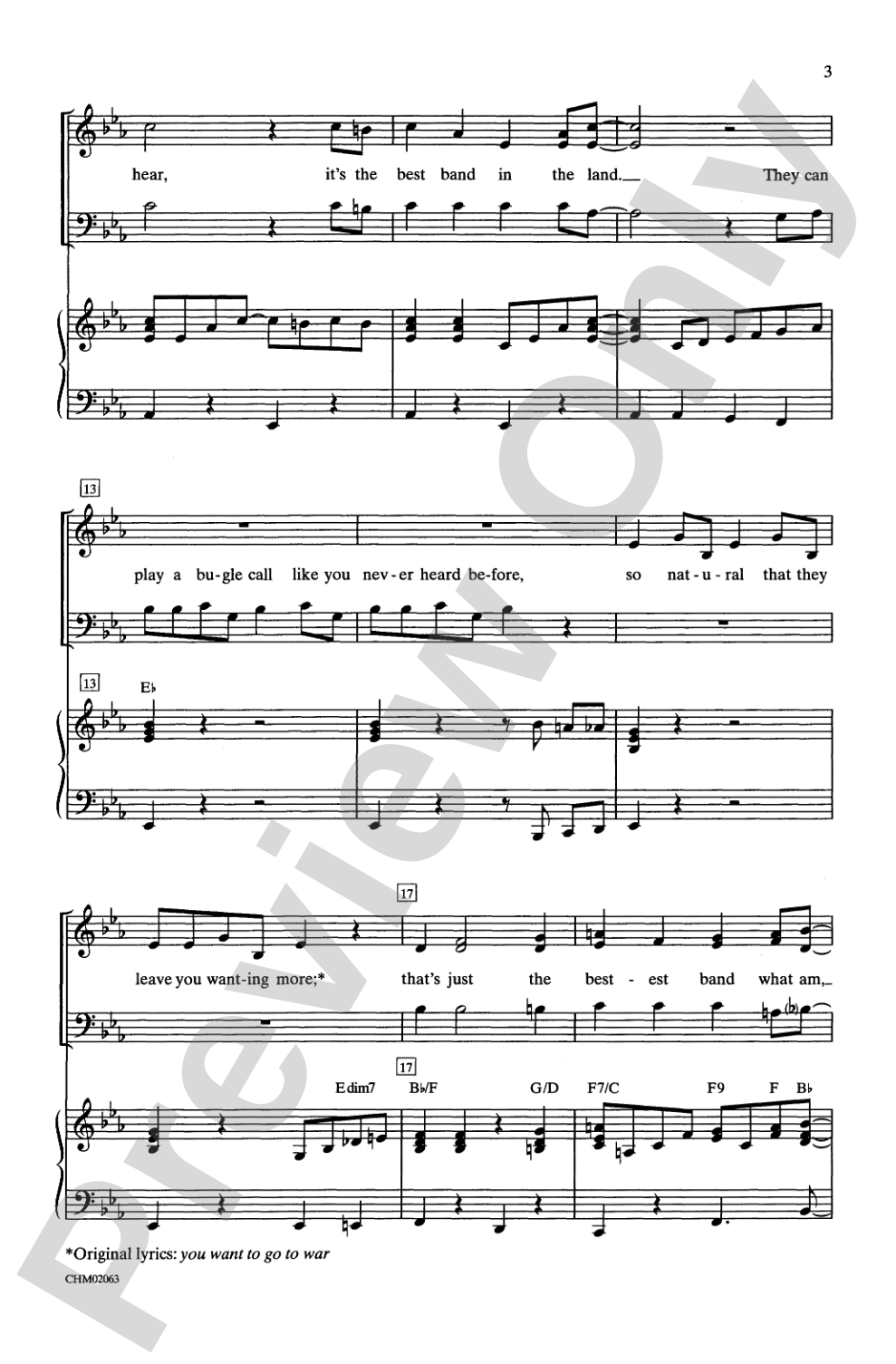 Alexander's Ragtime Band: 3-Part Mixed Choral Octavo