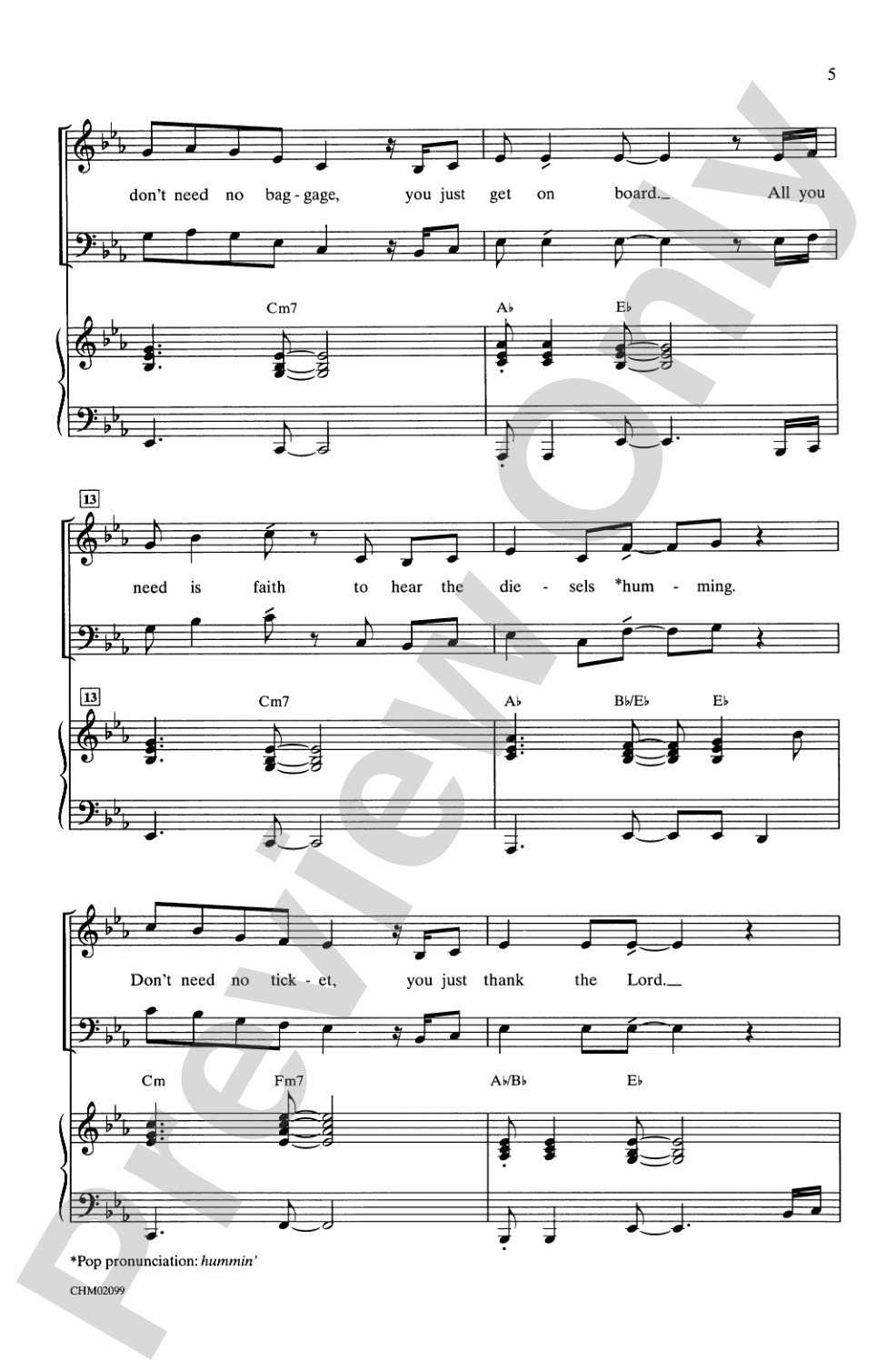 People Get Ready: SAB Choral Octavo