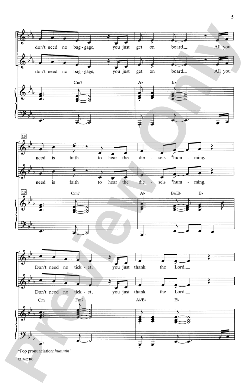 People Get Ready: 2-Part Choral Octavo