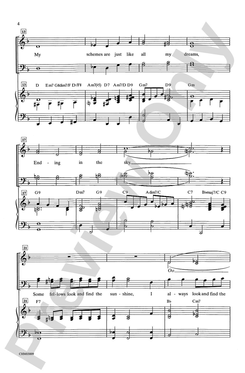 I'm Always Chasing Rainbows: SATB Choral Octavo
