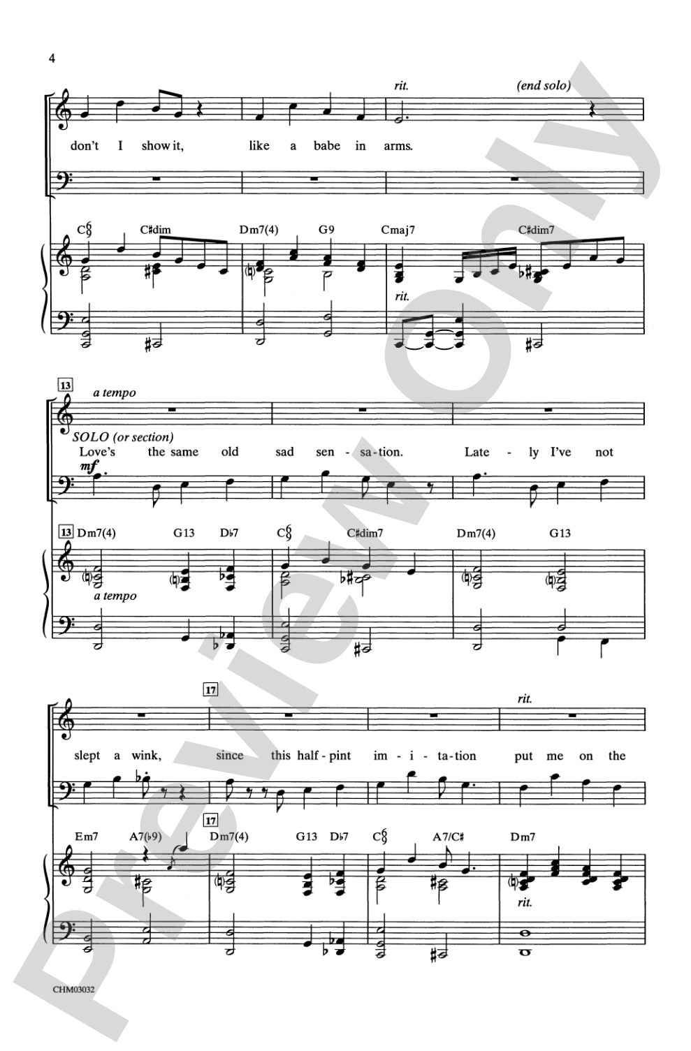 Bewitched (from <I>Pal Joey</I>): SATB Choral Octavo