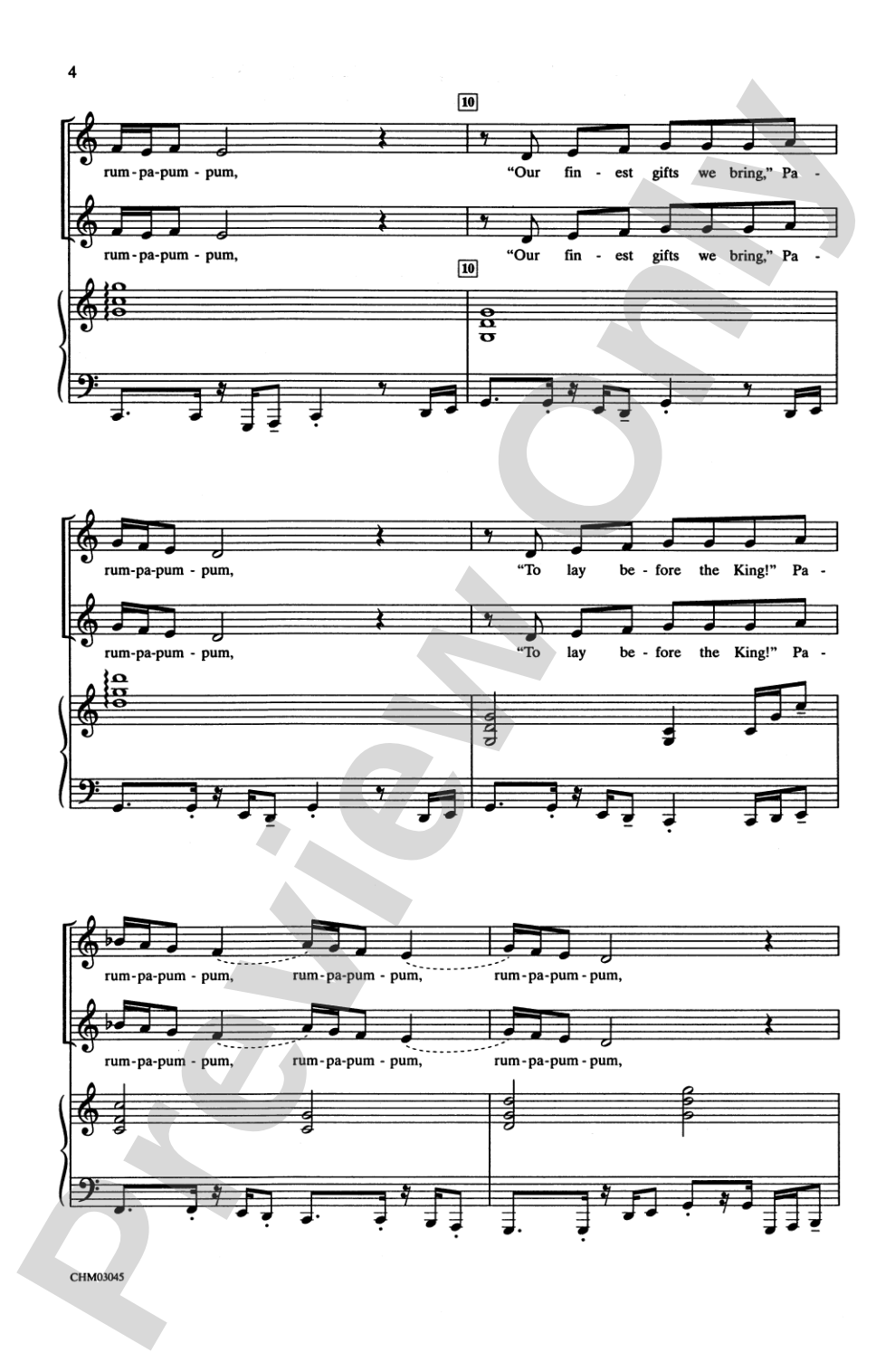 The Little Drummer Boy: 2-Part Choral Octavo