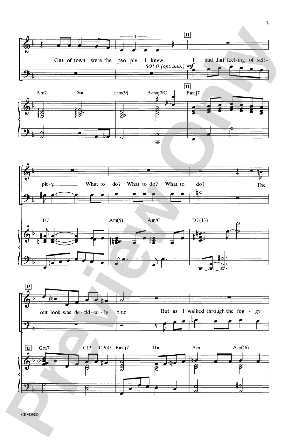 A Foggy Day: 3-Part Mixed Choral Octavo