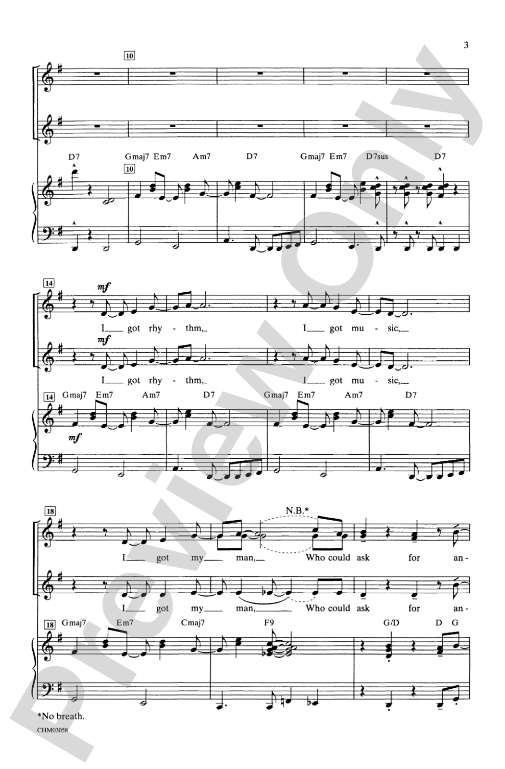 I Got Rhythm: SSA Choral Octavo