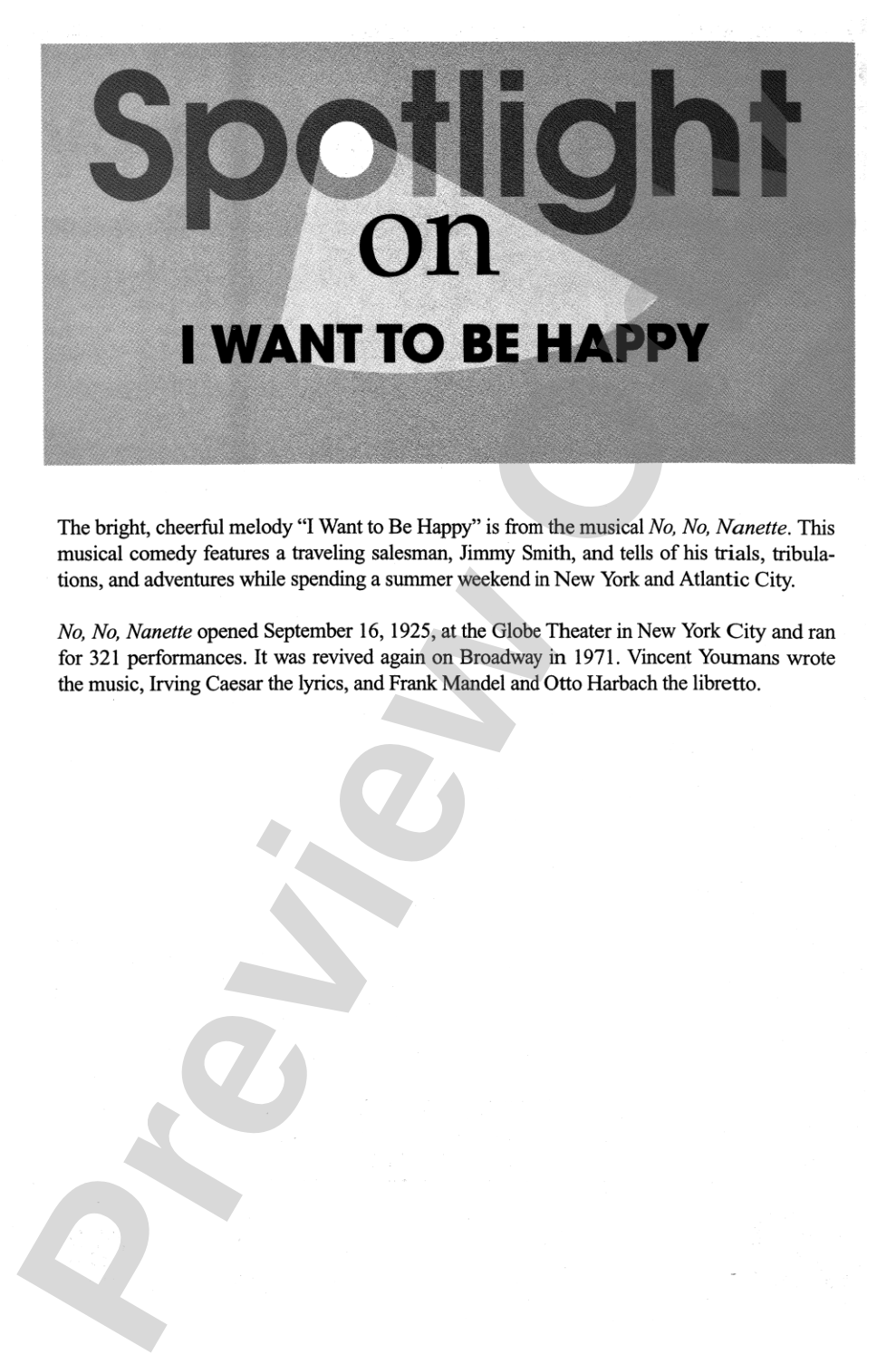 I Want to Be Happy: 2-Part Choral Octavo