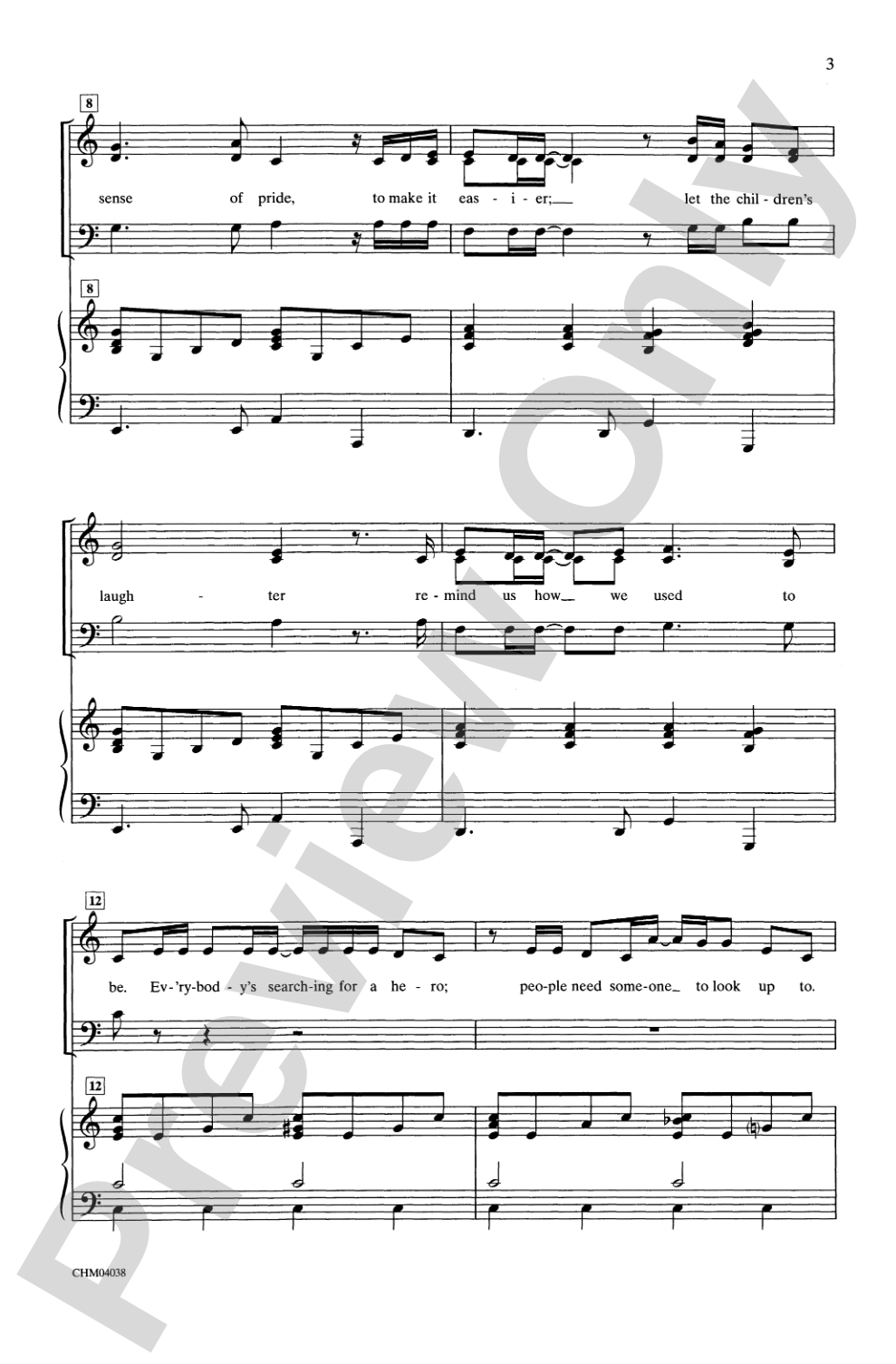 The Greatest Love of All: 3-Part Mixed Choral Octavo