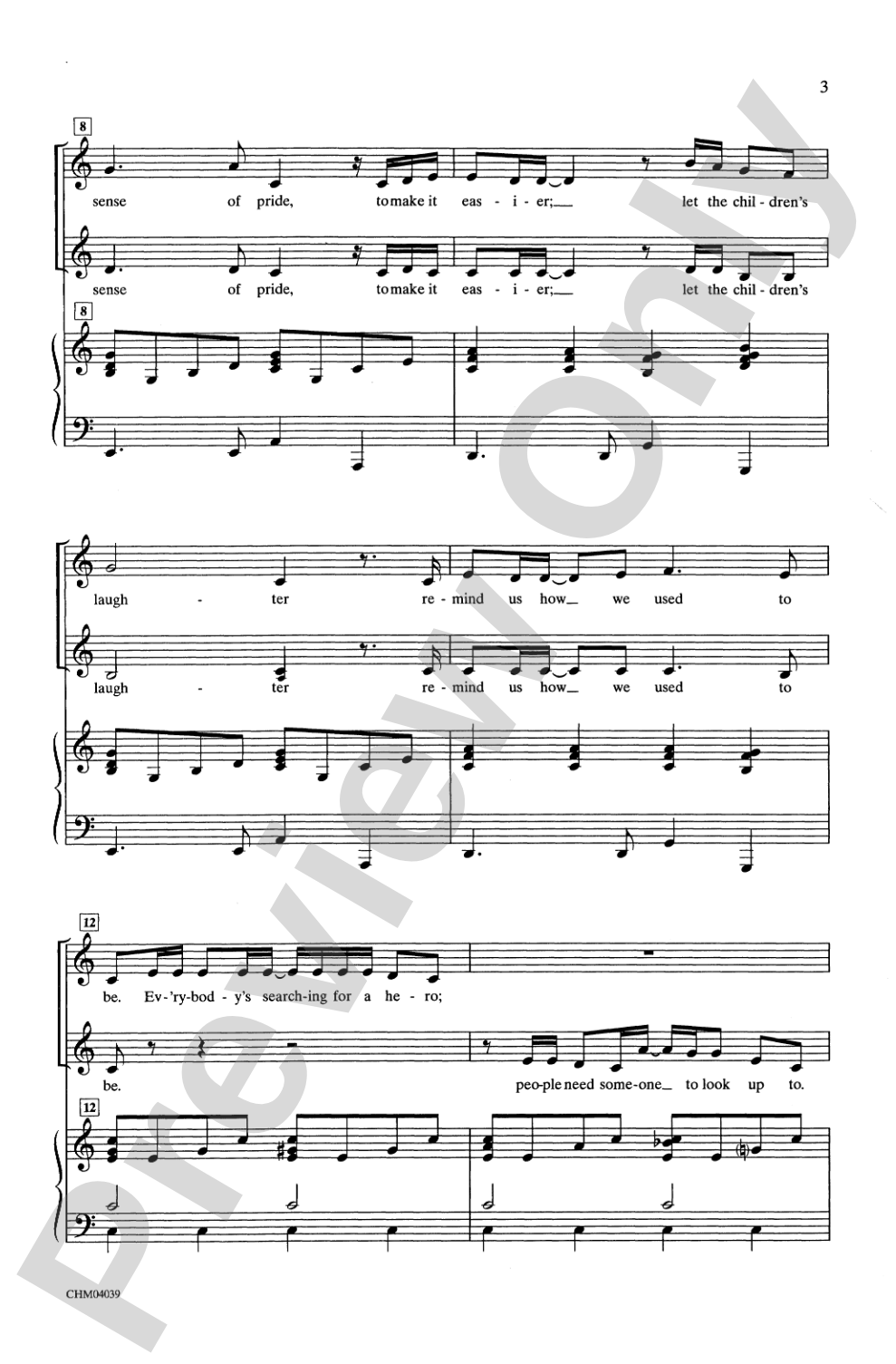 The Greatest Love of All: 2-Part Choral Octavo