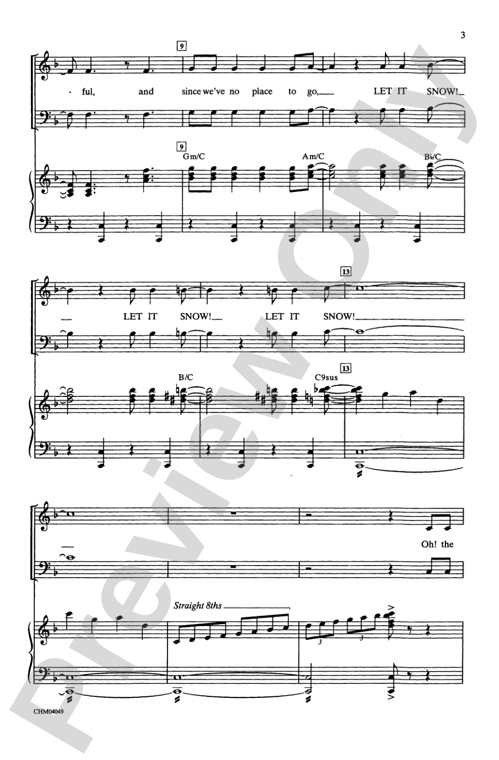 Let It Snow / Winter Wonderland: SATB Choral Octavo