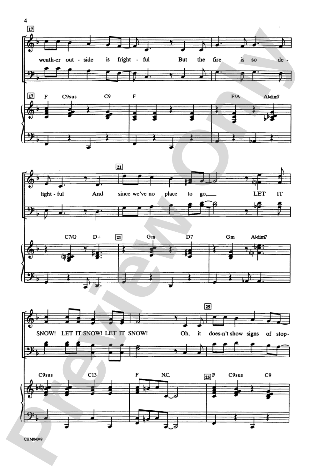 Let It Snow / Winter Wonderland: SATB Choral Octavo