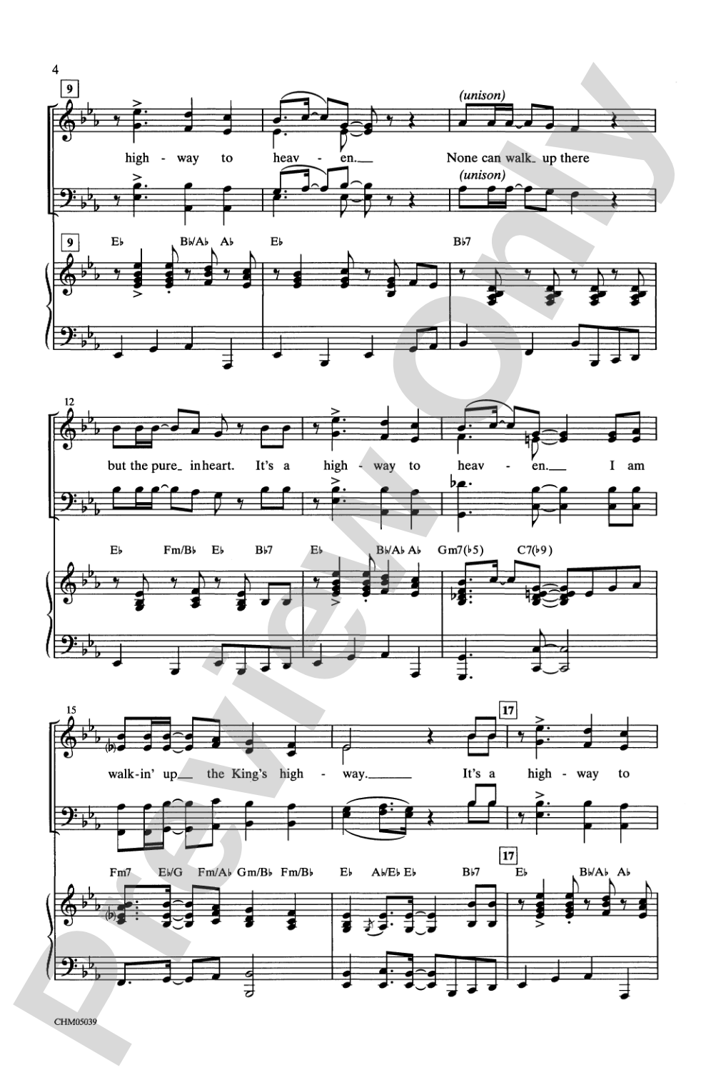 It's a Highway to Heaven: SATB Choral Octavo