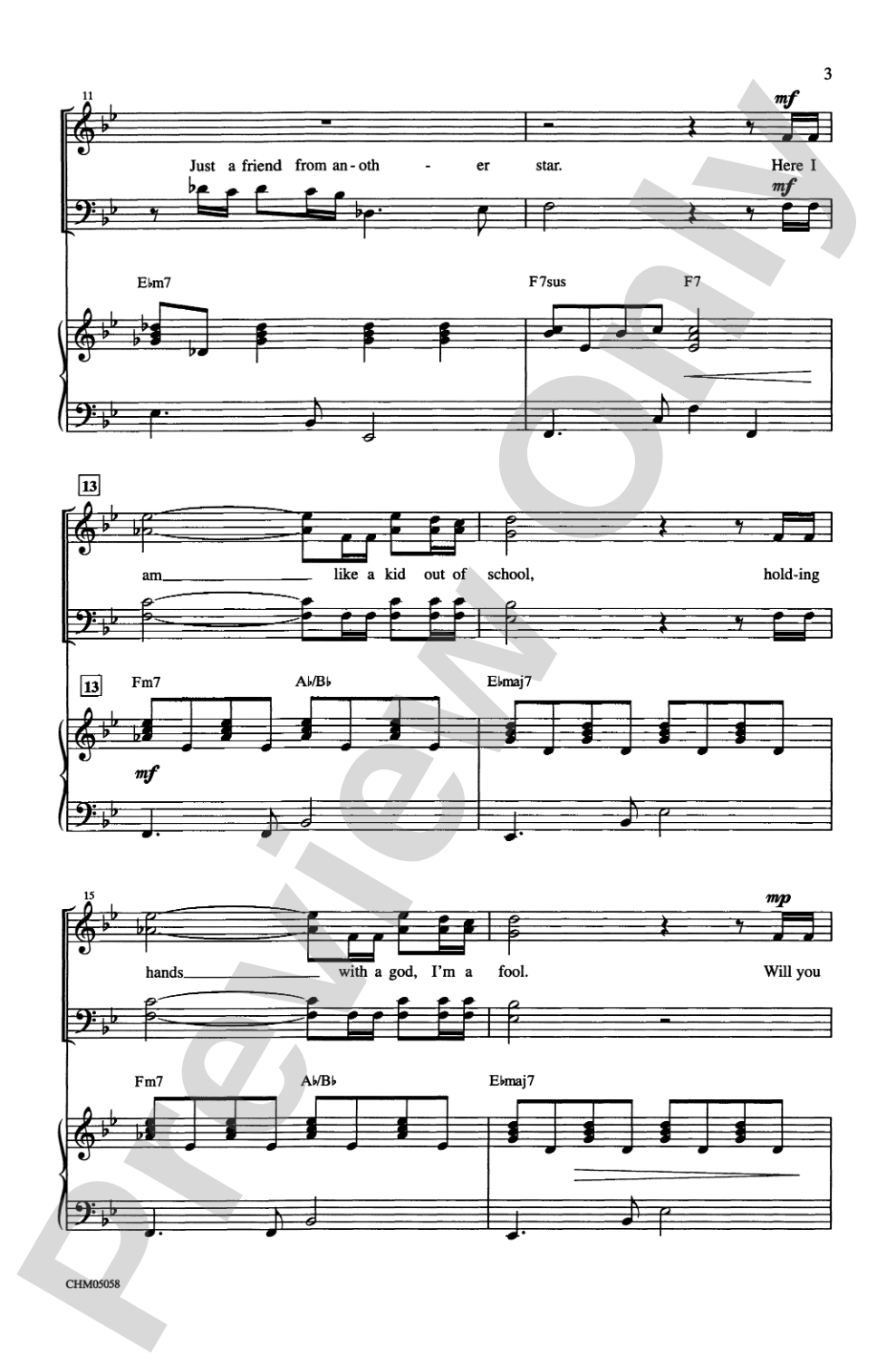Can You Read My Mind? (from <I>Superman</I>): SATB Choral Octavo