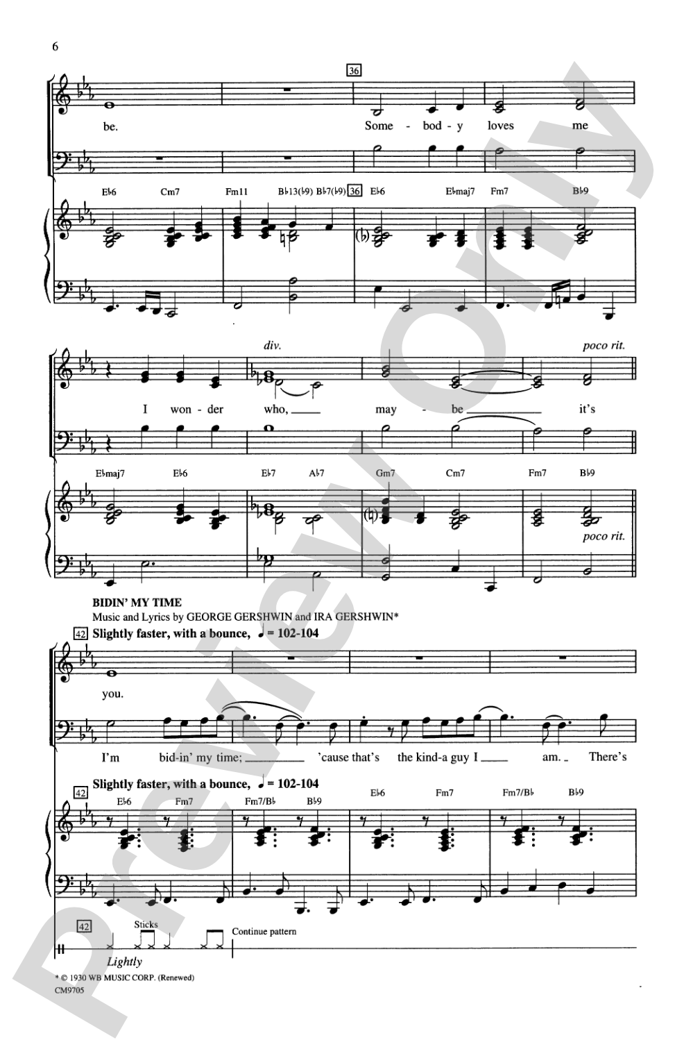 Gershwin Showcase: 3-Part Mixed Choral Octavo