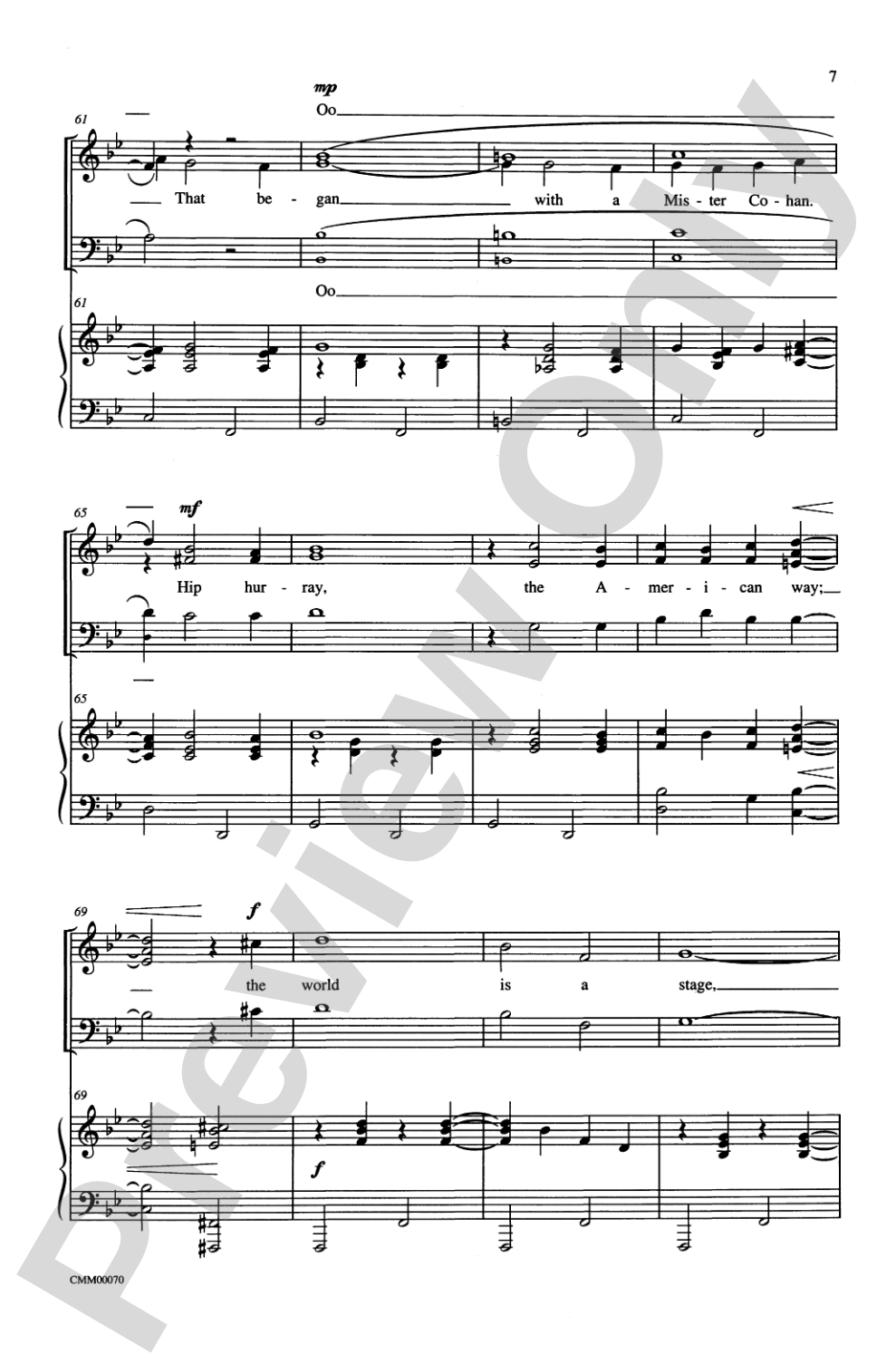 The Music of M-G-M (A Choral Medley): SAB Choral Octavo