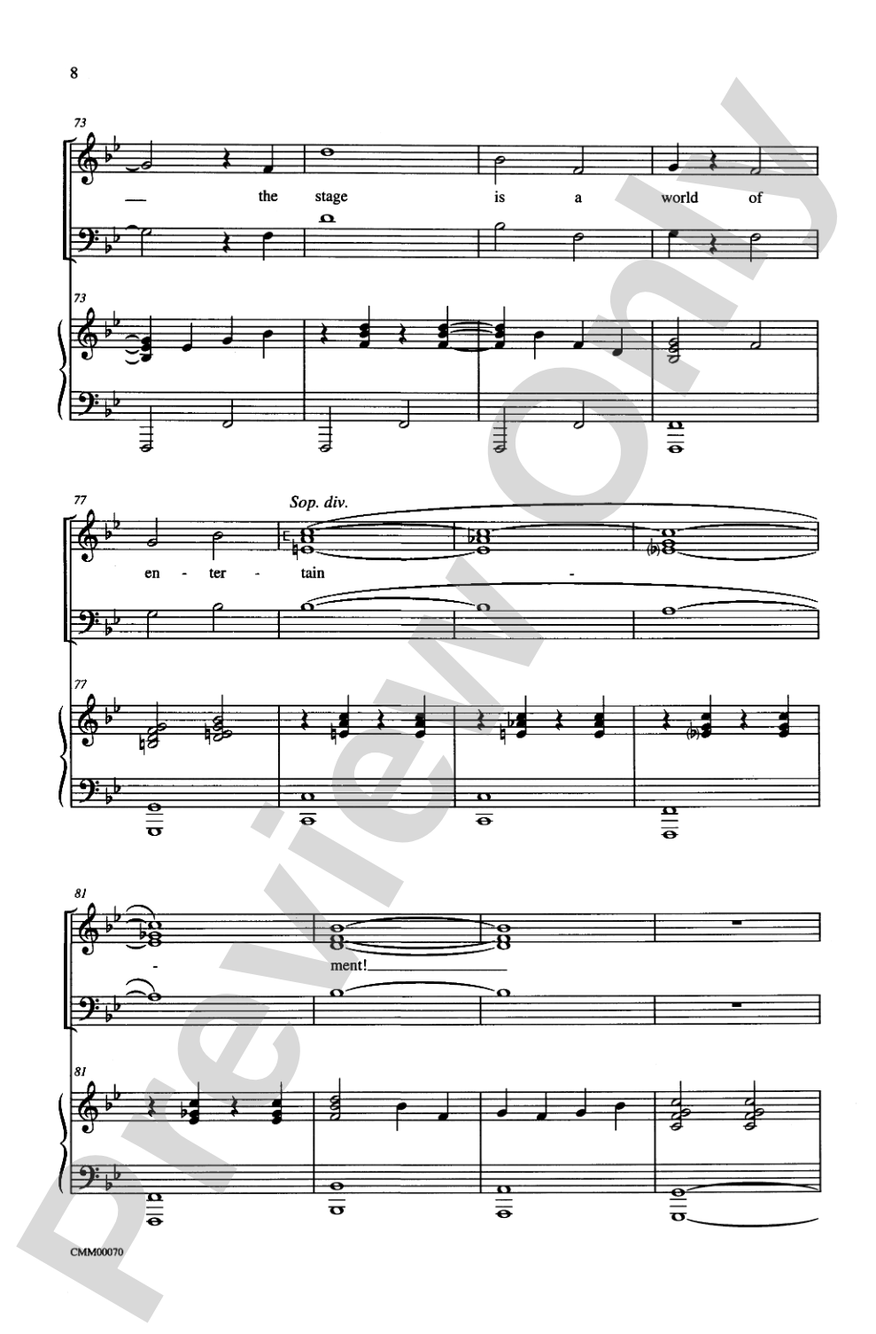 The Music of M-G-M (A Choral Medley): SAB Choral Octavo
