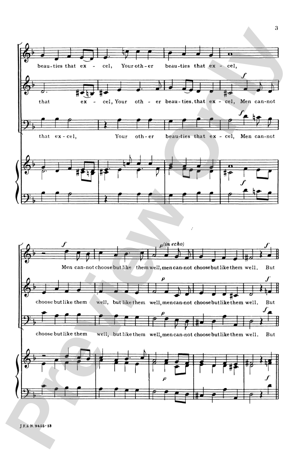 Madrigals (from the XVIIth Century): SAB, <I>a cappella</I> Set I - (3) Choral Octavo