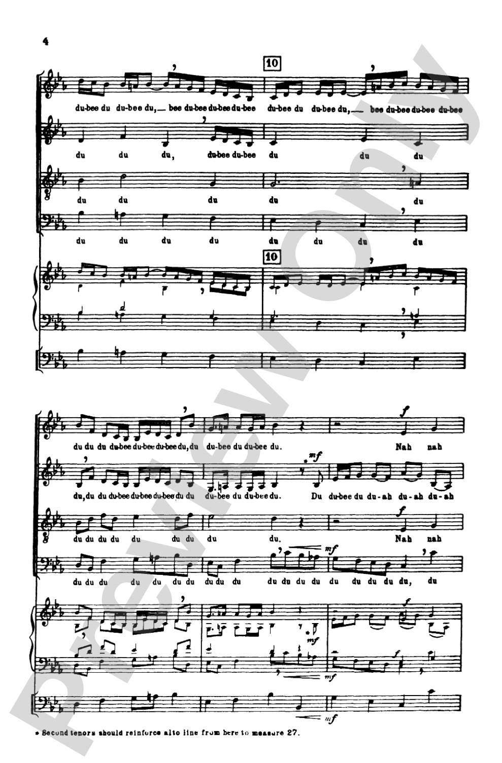 Sleepytime Bach (<I>Sleepers Wake,</I> Cantata 140): SATB Choral Octavo