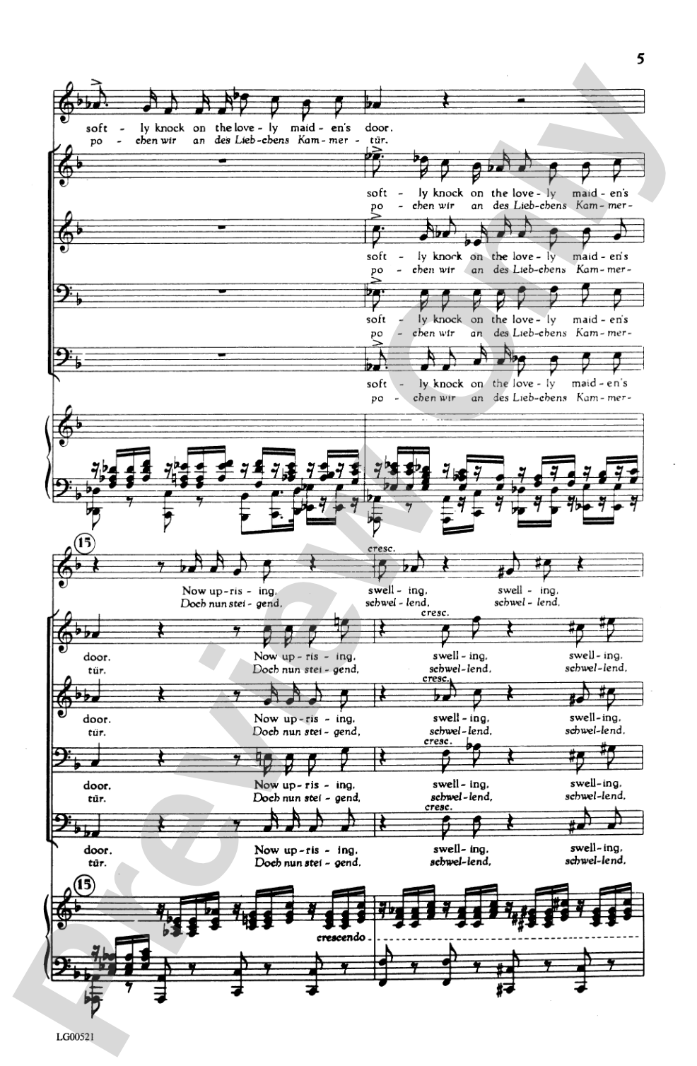 Ständchen (Serenade): TTBB Choral Octavo