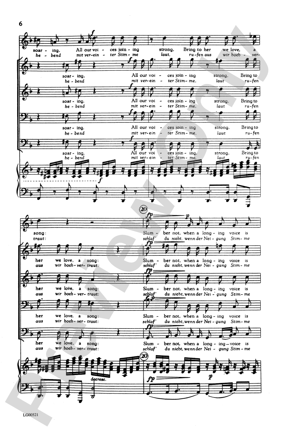 Ständchen (Serenade): TTBB Choral Octavo