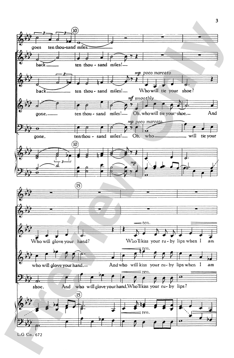 He's Gone Away: SATB Choral Octavo
