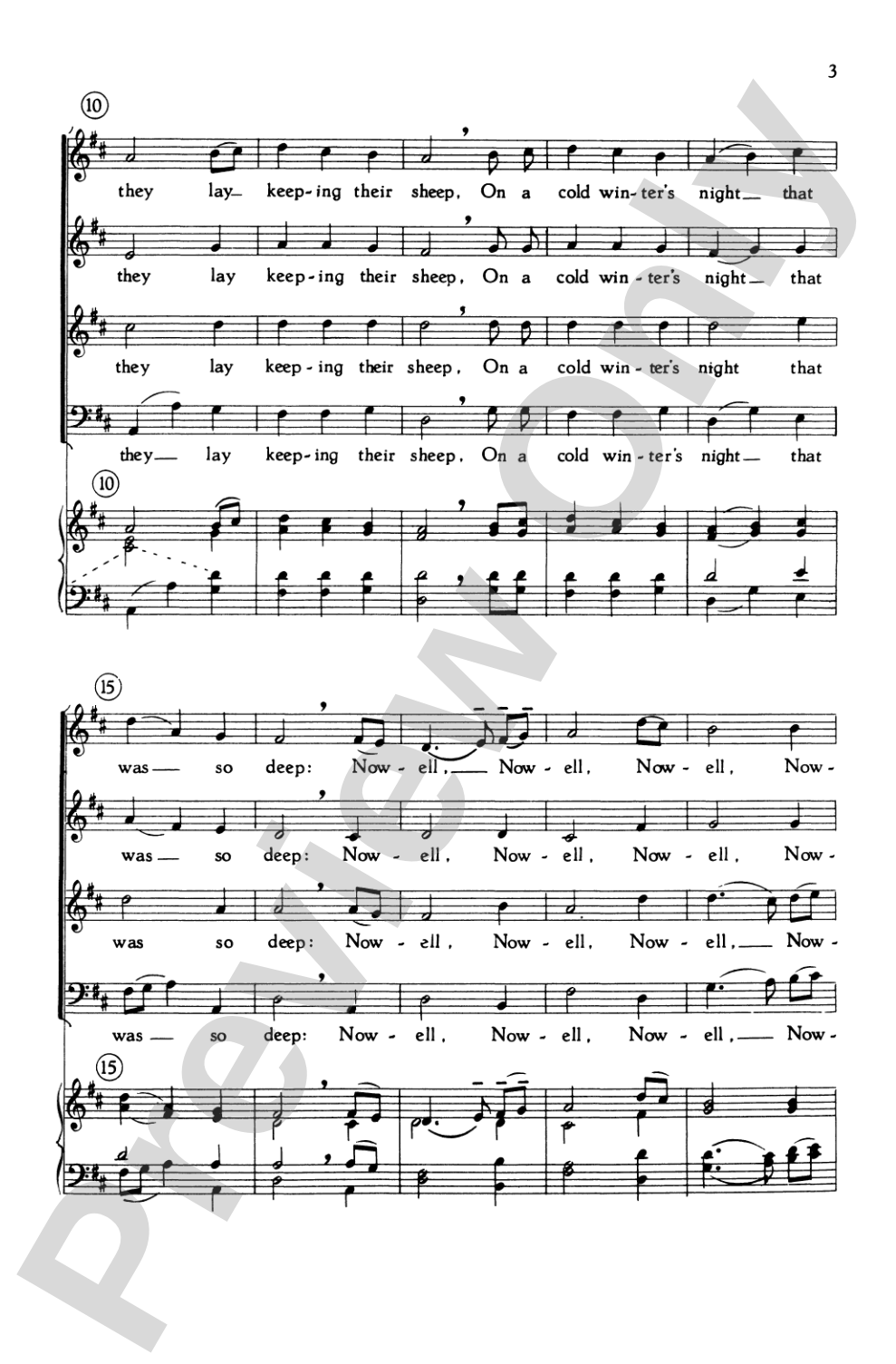 First Nowell: SATB Choral Octavo