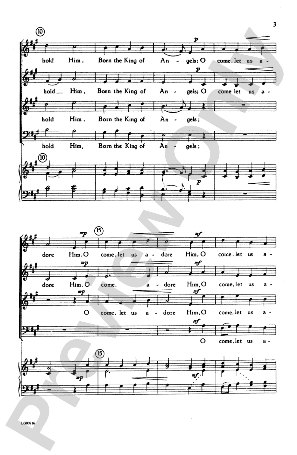 O Come, All Ye Faithful: SATB Choral Octavo