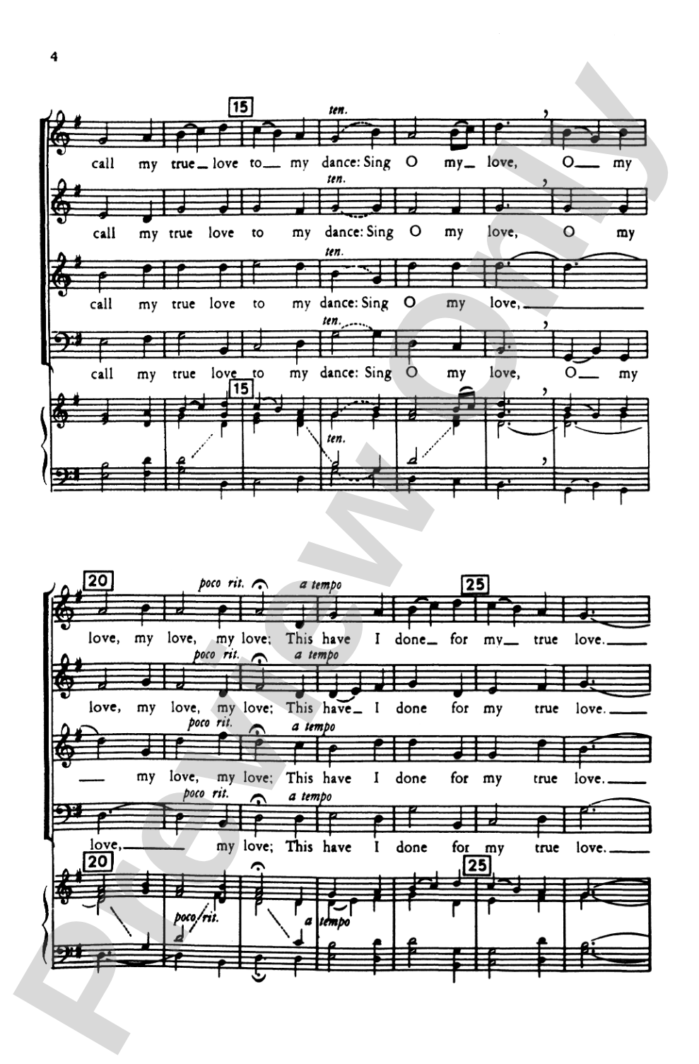 My Dancing Day: SATB Choral Octavo