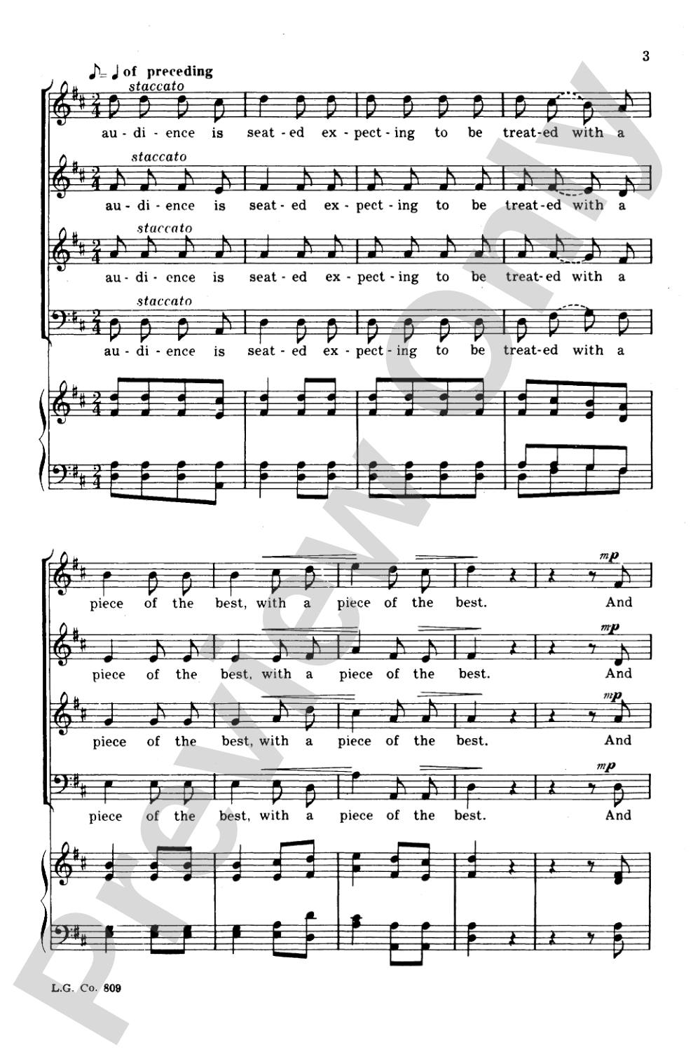 Modern Music: SATB Choral Octavo