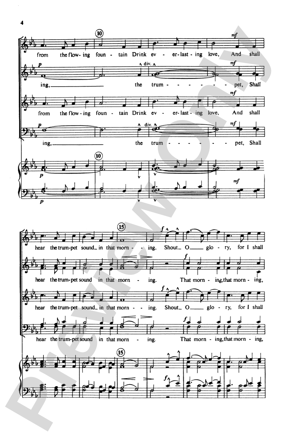 Morning Trumpet: SATB Choral Octavo