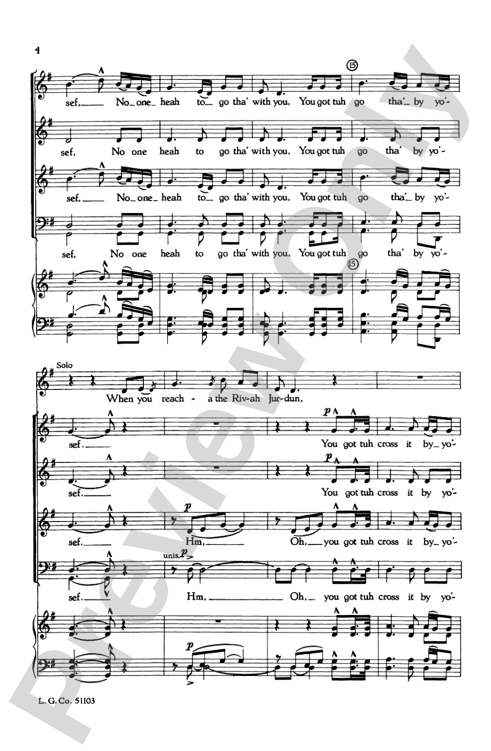 That Lonesome Valley: SATB Choral Octavo