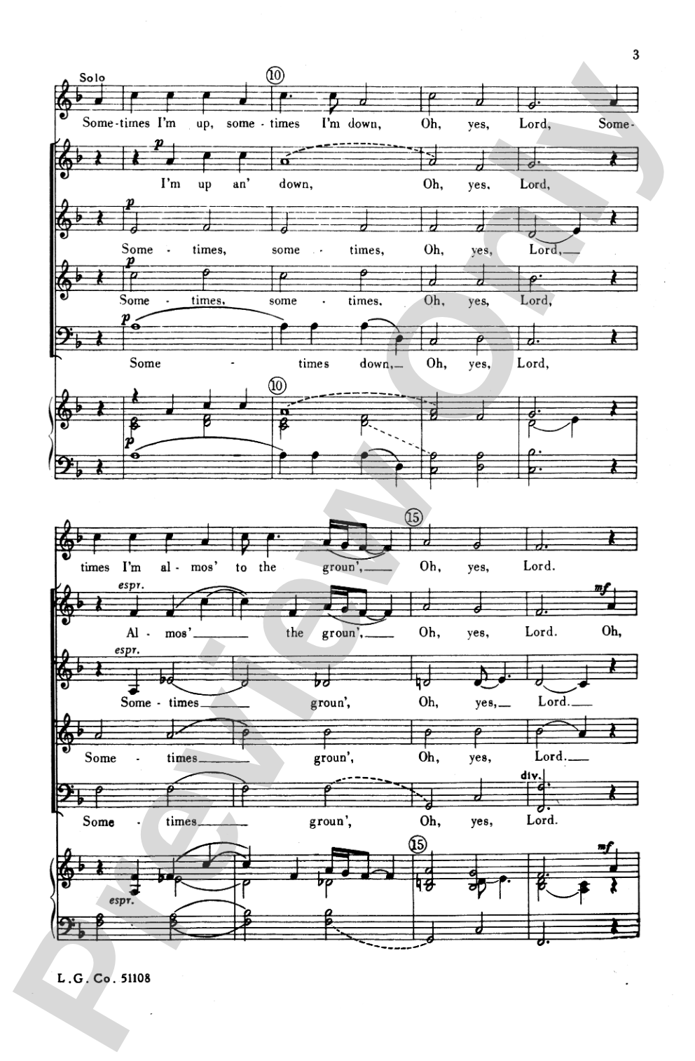 Nobody Knows: SATB Choral Octavo