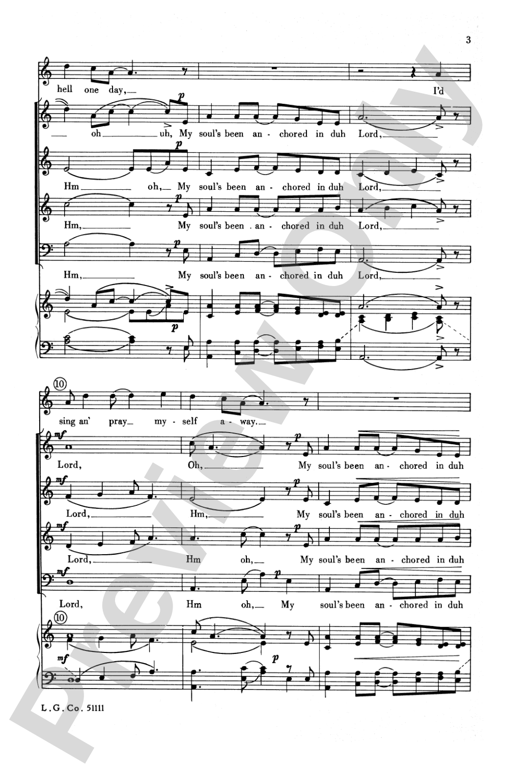My Soul's Been Anchored: SATB Choral Octavo