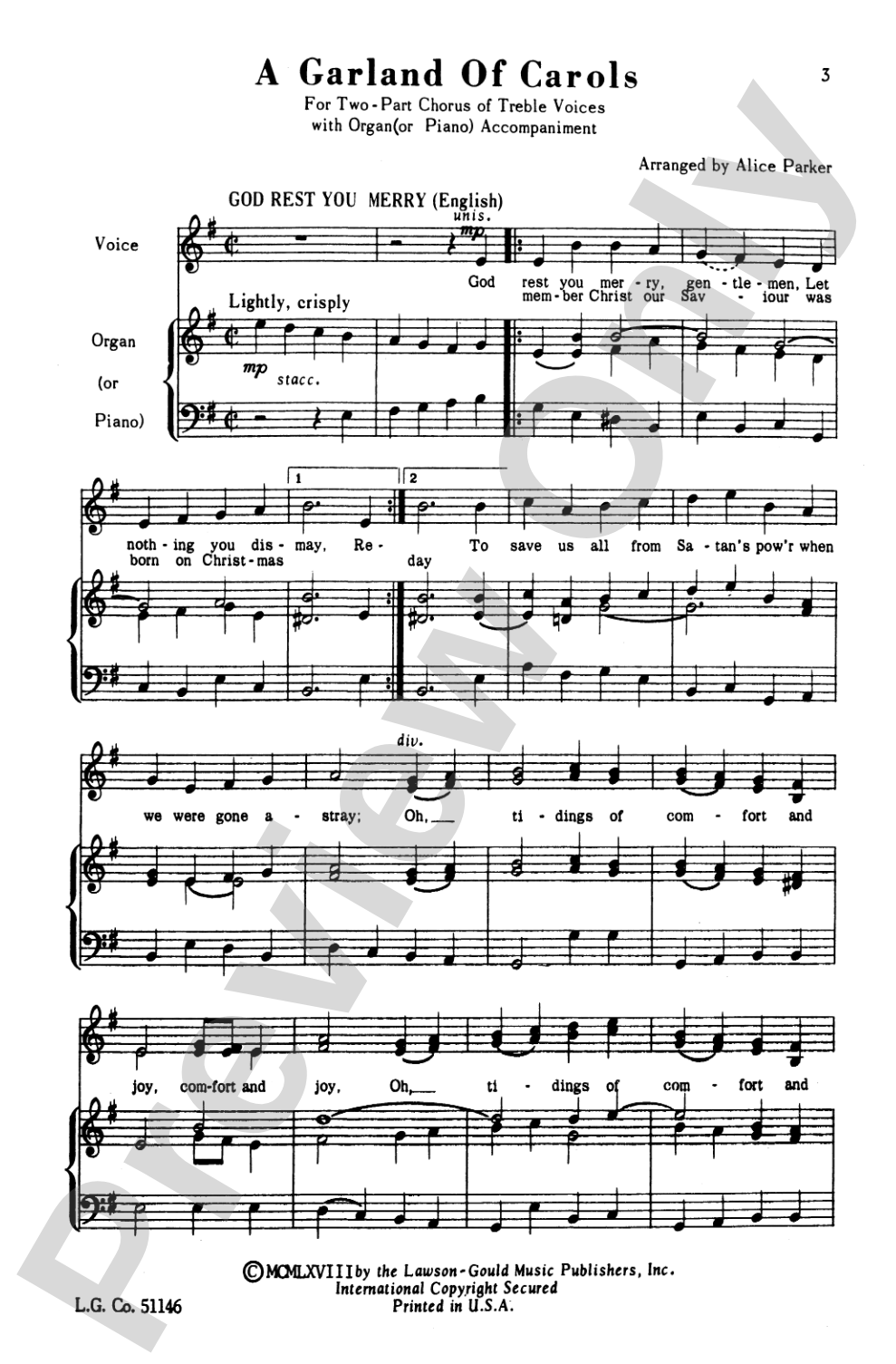A Garland of Carols: 2-Part Choral Octavo