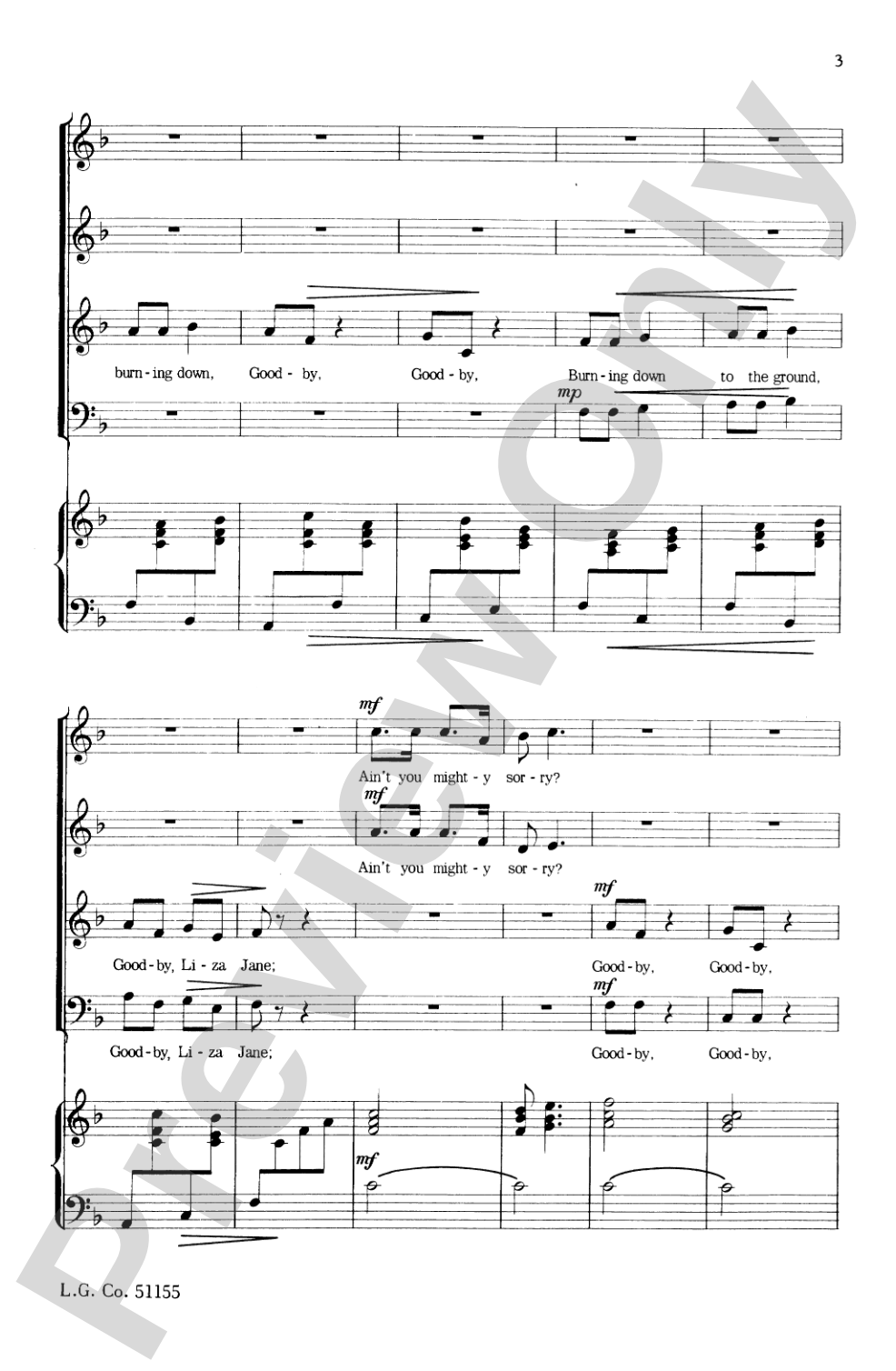 Charlottown: SATB Choral Octavo