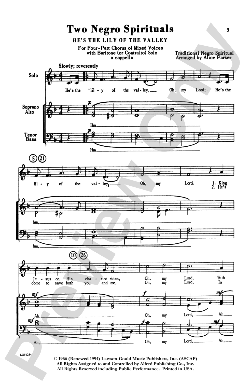 Two Negro Spirituals: SATB Choral Octavo
