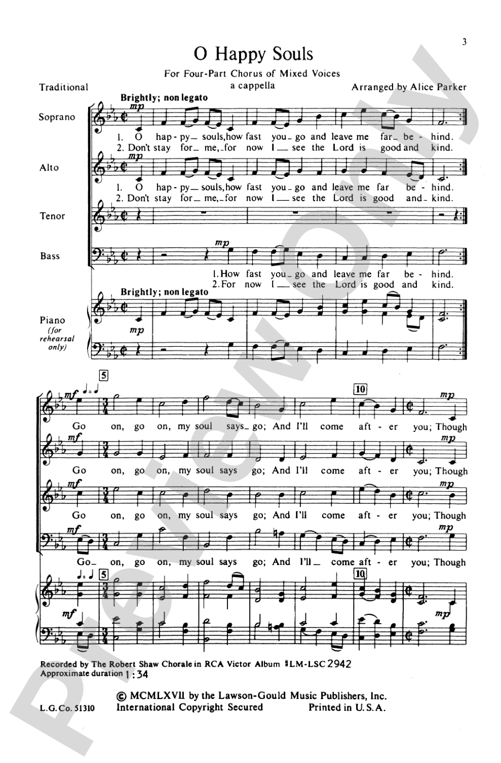 O Happy Souls: SATB Choral Octavo