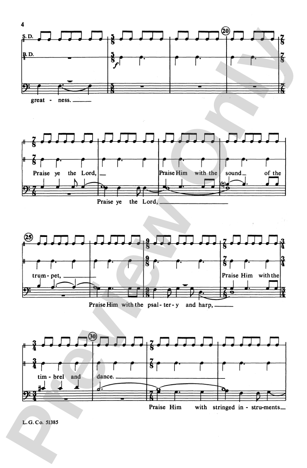Psalms of Praise (Psalm 150): TB Choral Octavo