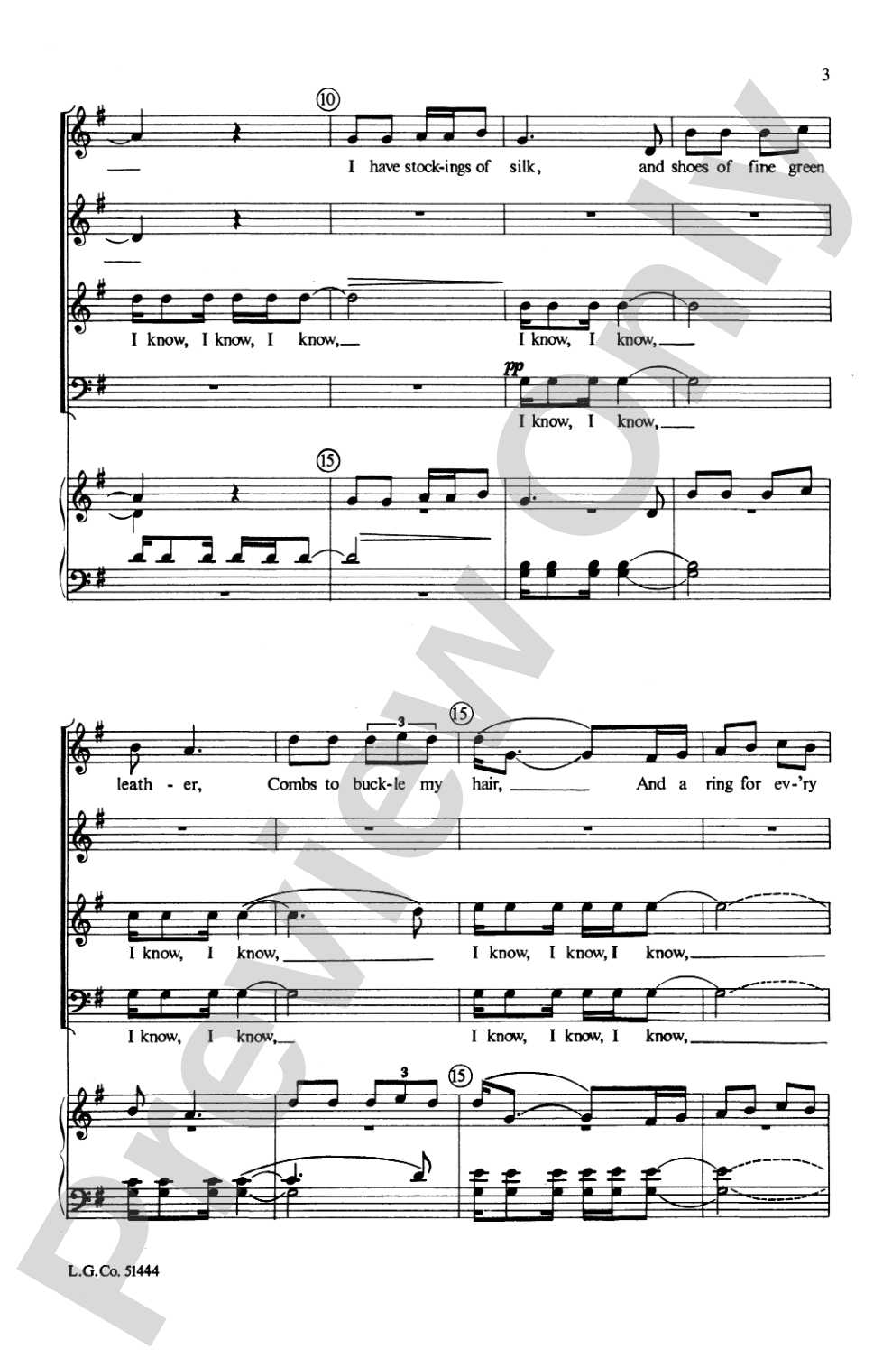 I Know Where I'm Goin': SATB Choral Octavo