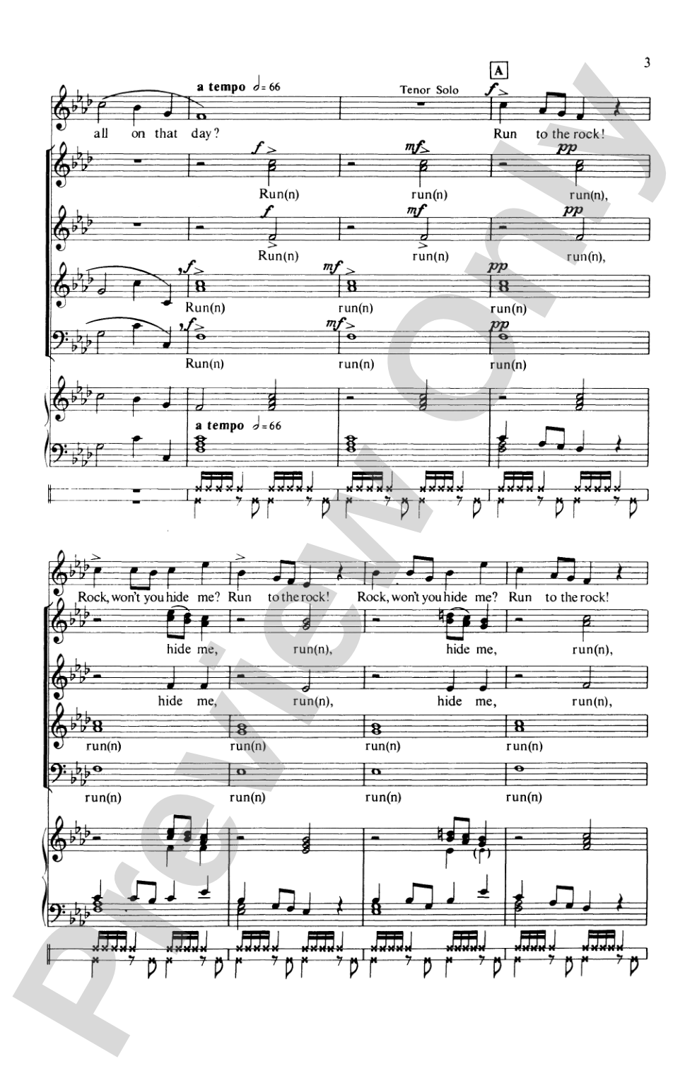 Sinner Man: SATB Choral Octavo