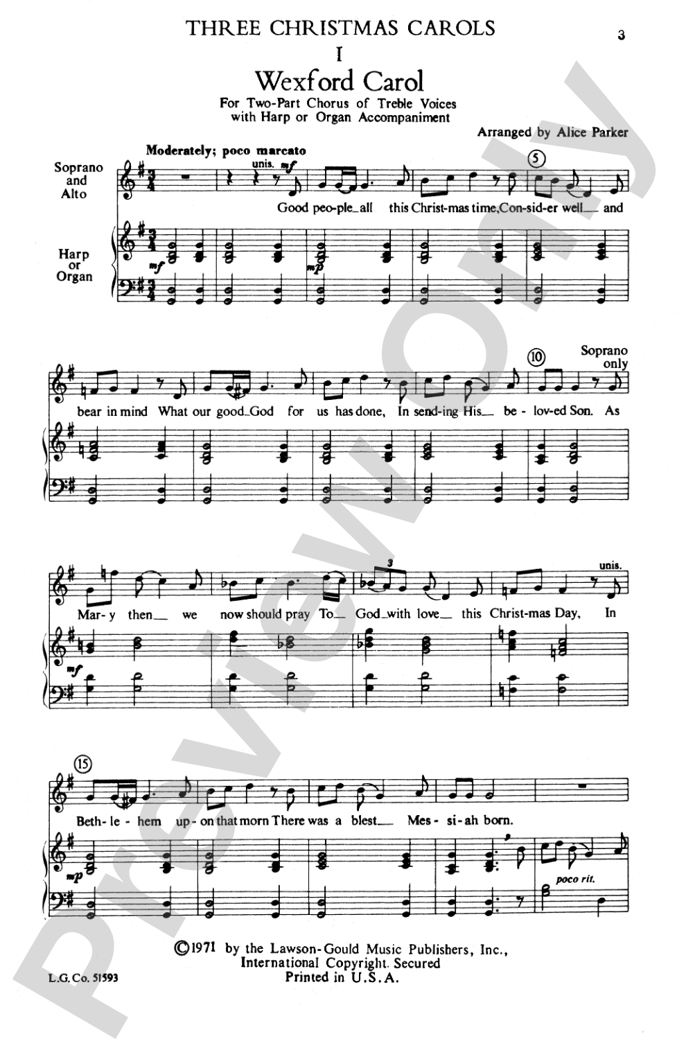 Three Christmas Carols: 2-Part Choral Octavo