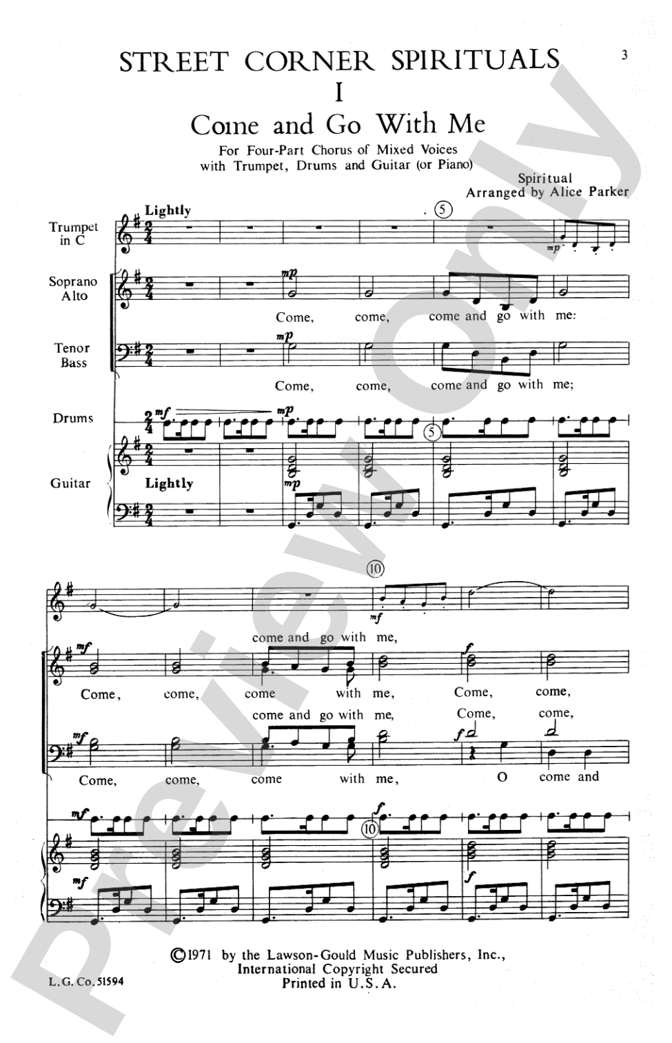 Street Corner Spirituals: SATB Choral Octavo