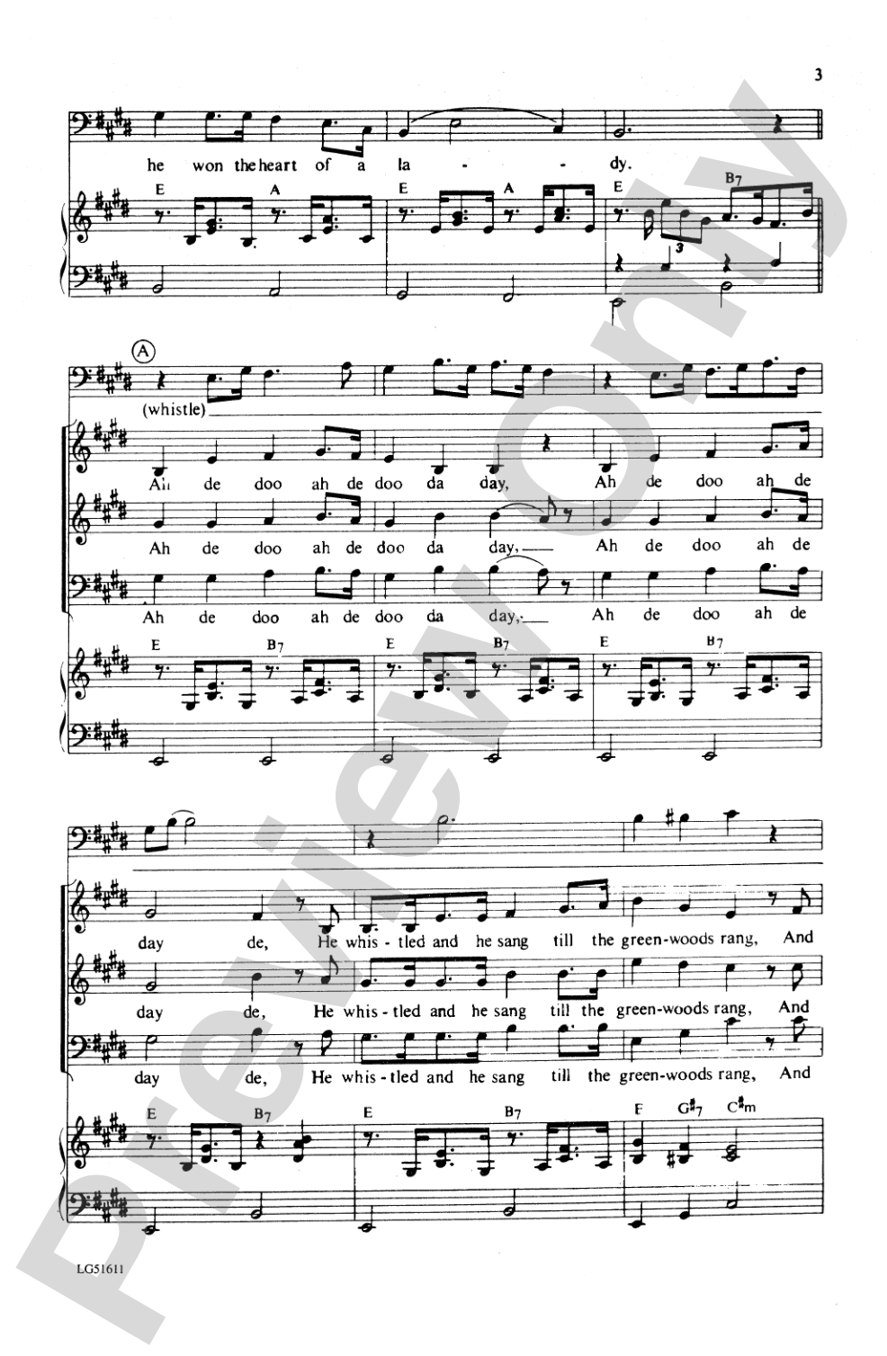 Whistling Gypsy: SATB Choral Octavo
