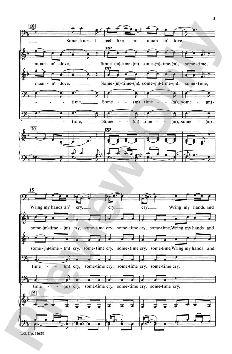 Sometimes I Feel: TTBB Choral Octavo